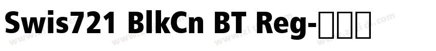 Swis721 BlkCn BT Reg字体转换